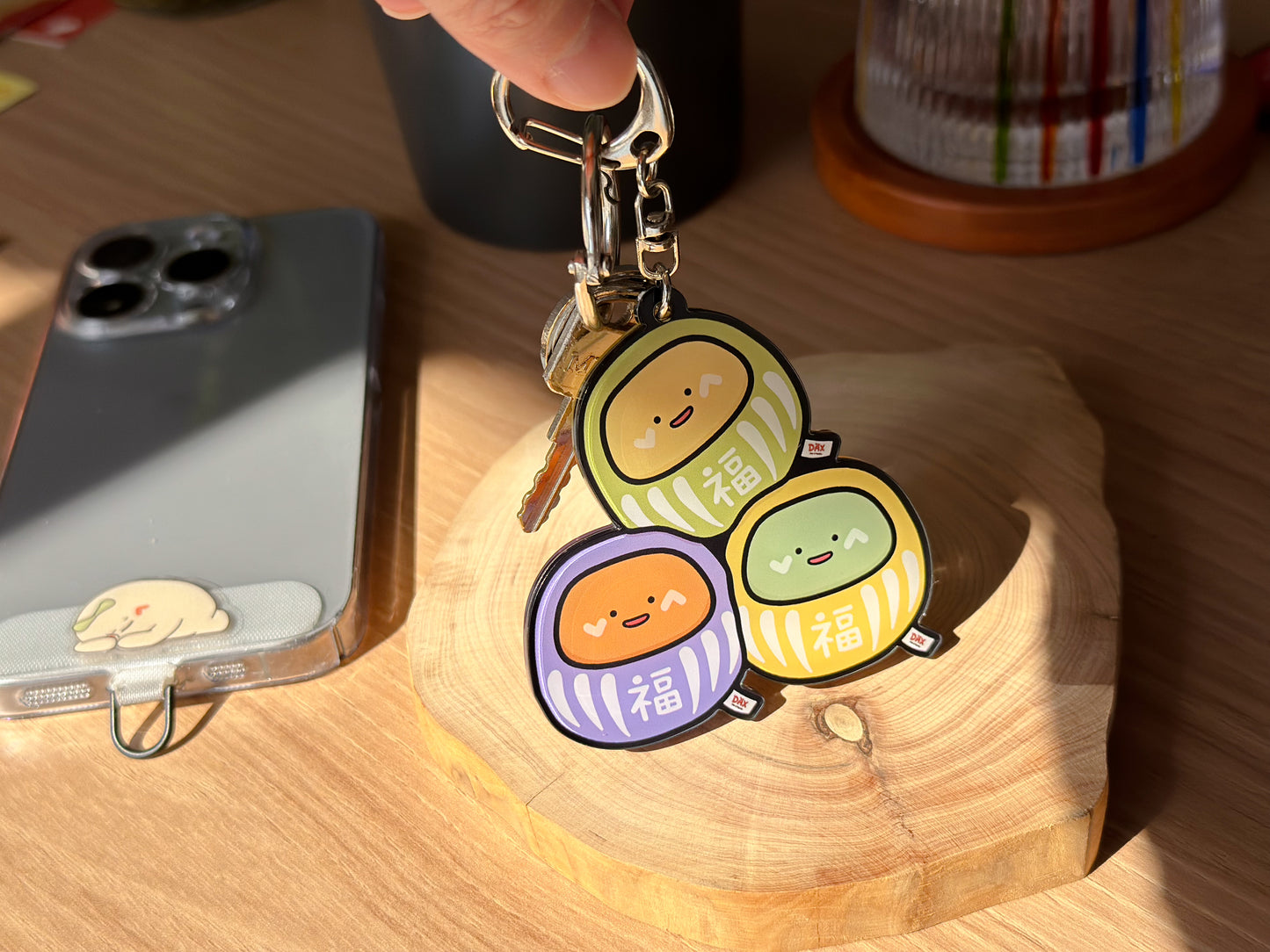 Dax & Family Daruma Keyring Blind Box