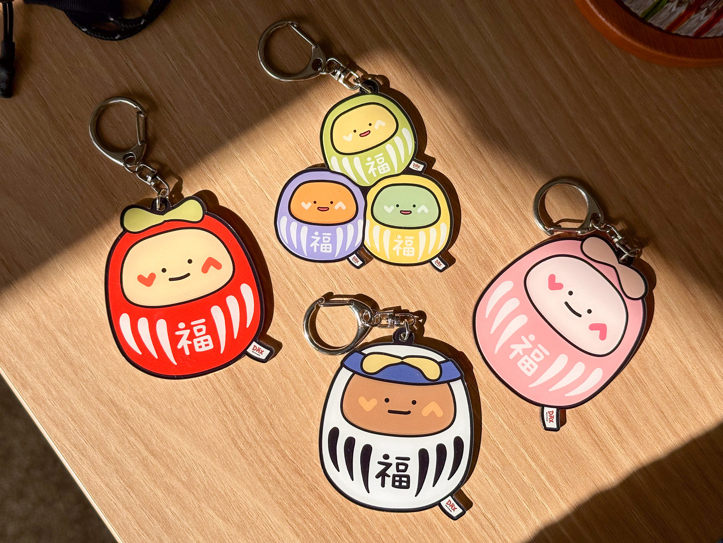 Dax & Family Daruma Keyring Blind Box