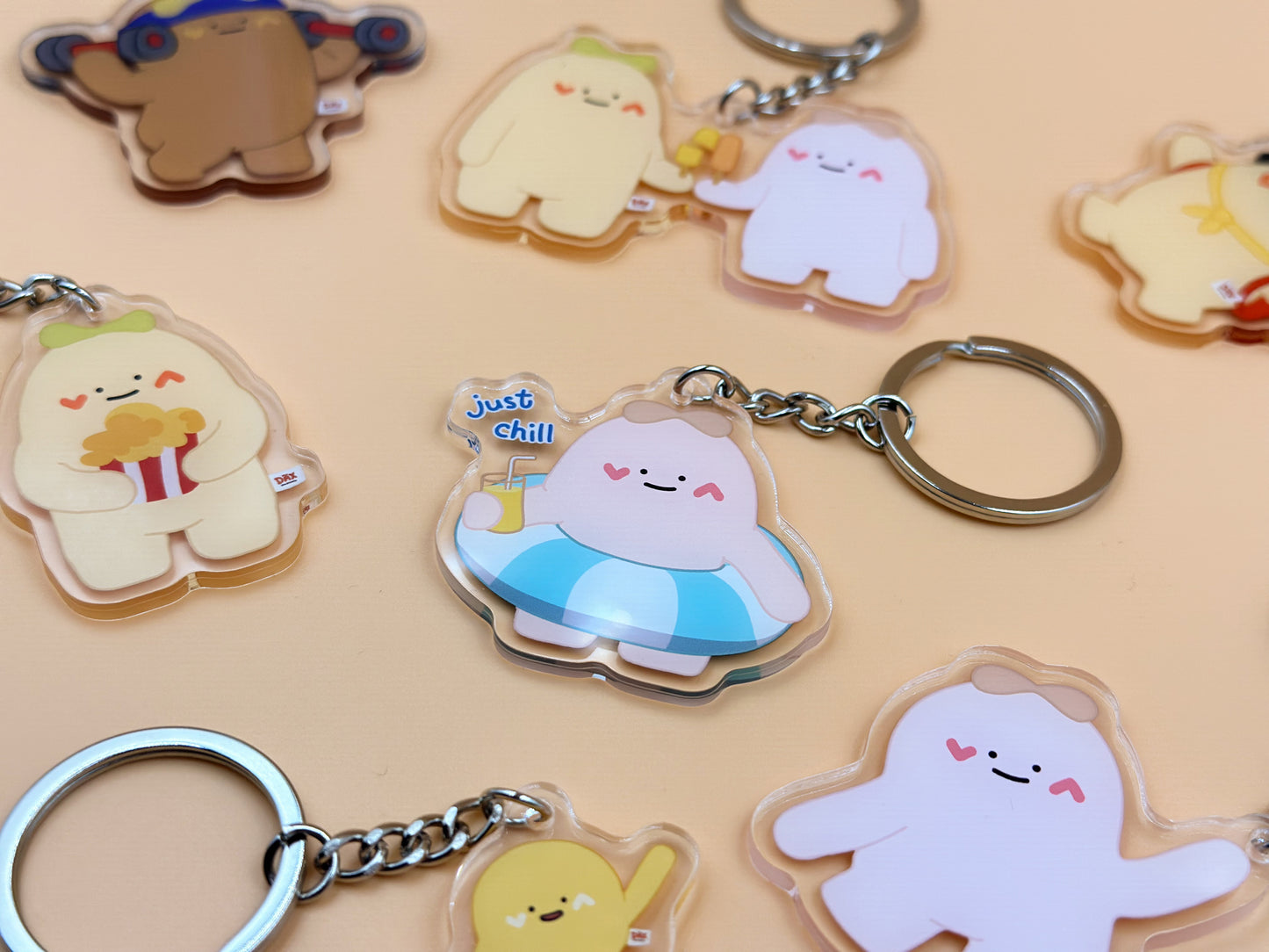 "Chilling with Bubbie" Keyring