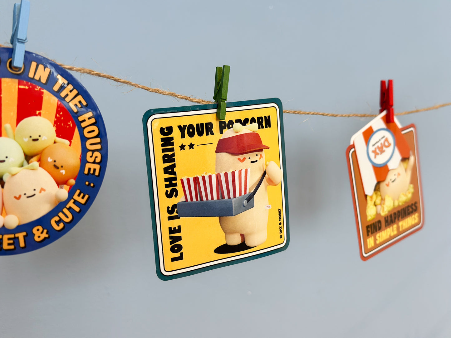 "Sharing Popcorn" Sticker