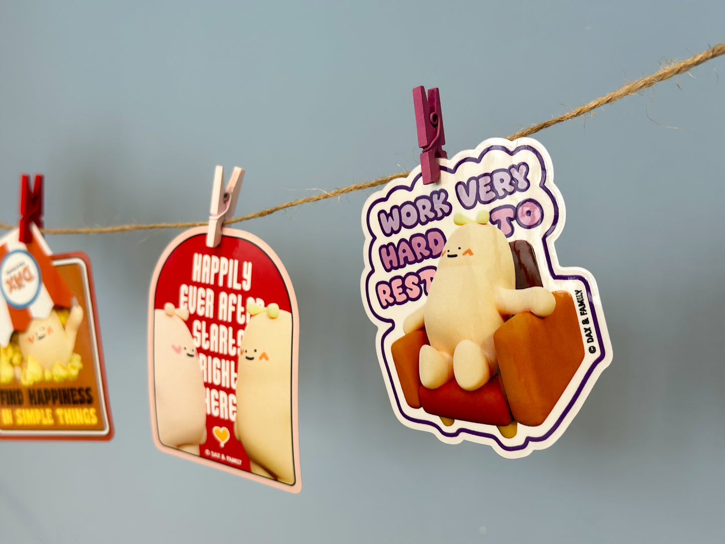 "Work Hard to Rest" Sticker