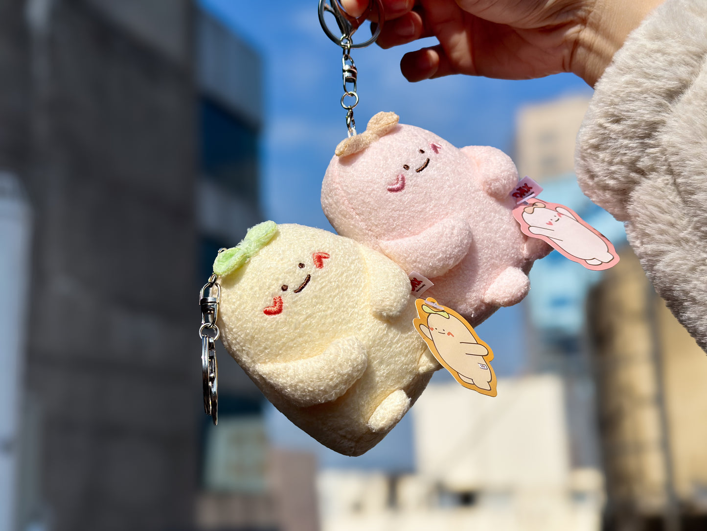 "Always Side by Side" Magnetic Plush Keyring