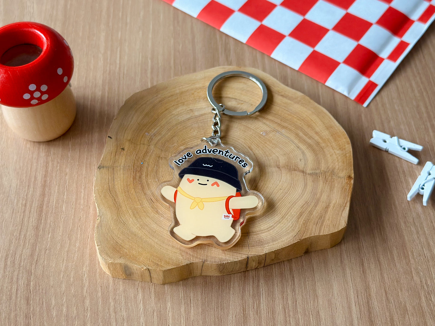 "Adventurous Dax" Keyring