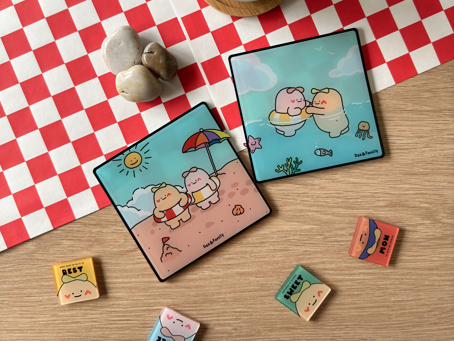 "Floating in Love" Coaster