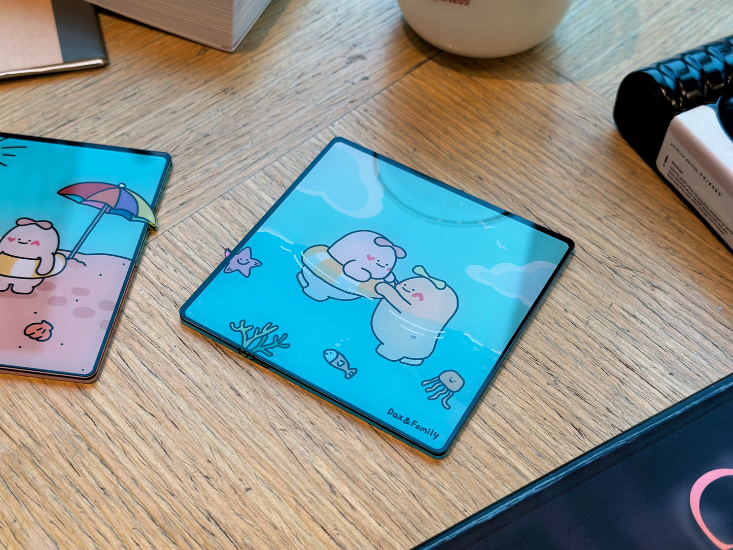 "Floating in Love" Coaster