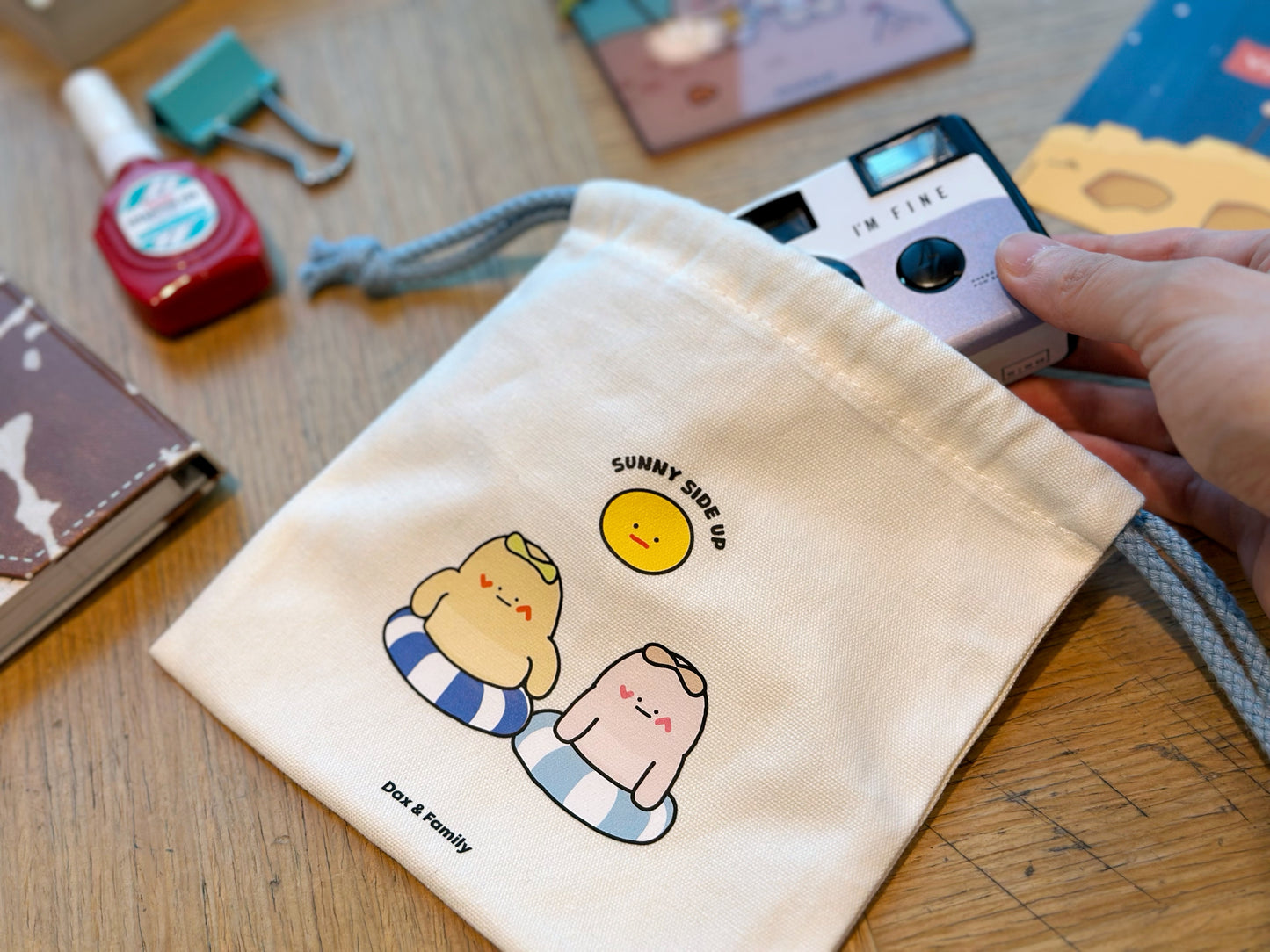 "Tan Line" Drawstring Bag