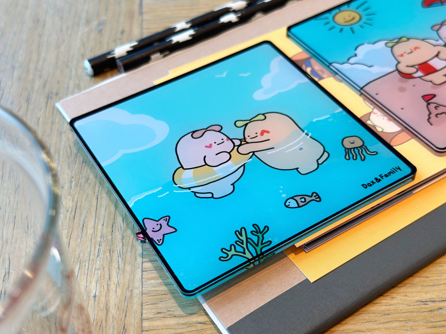 "Floating in Love" Coaster