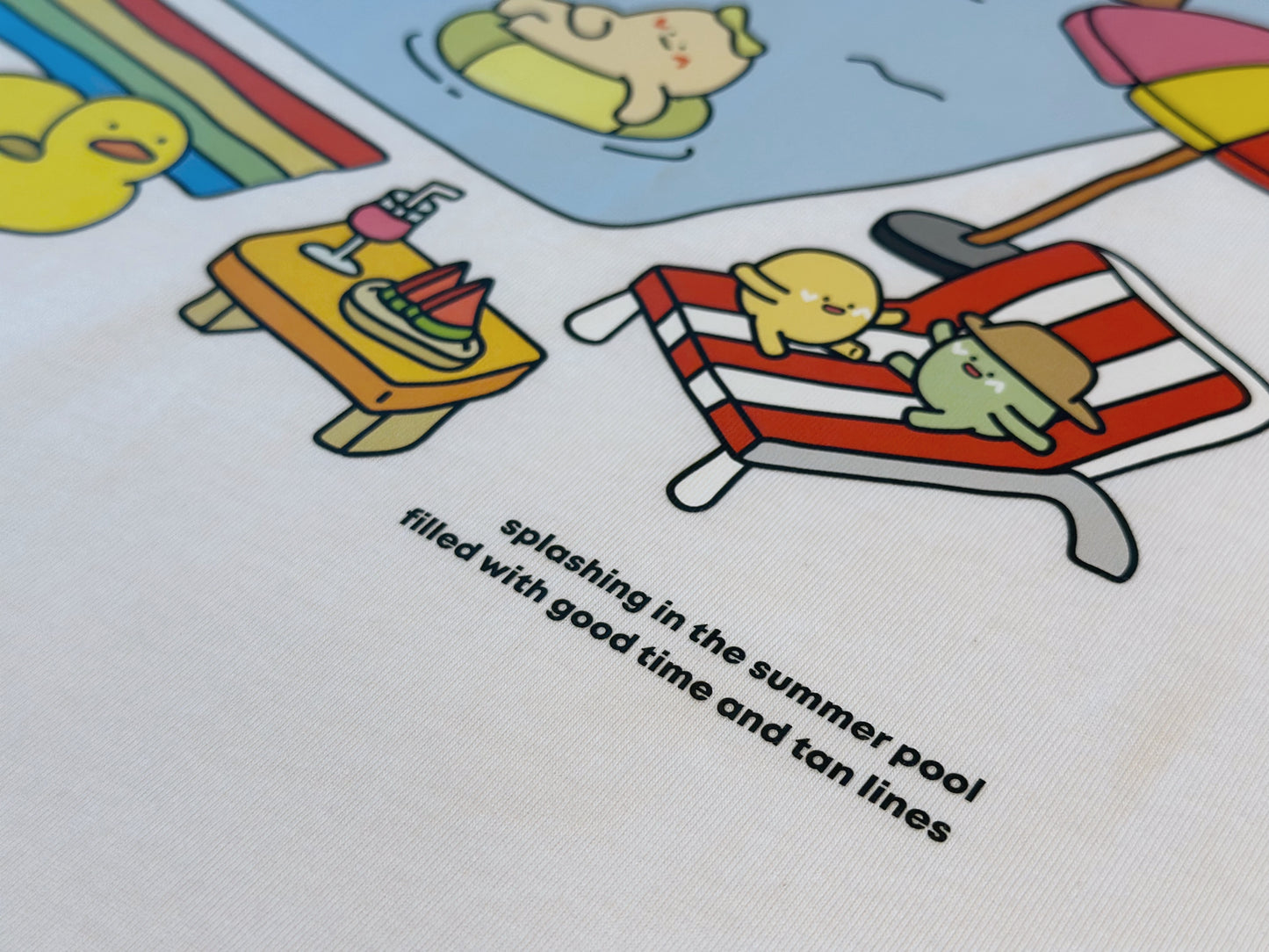 "Pool Party" Oversized Tee