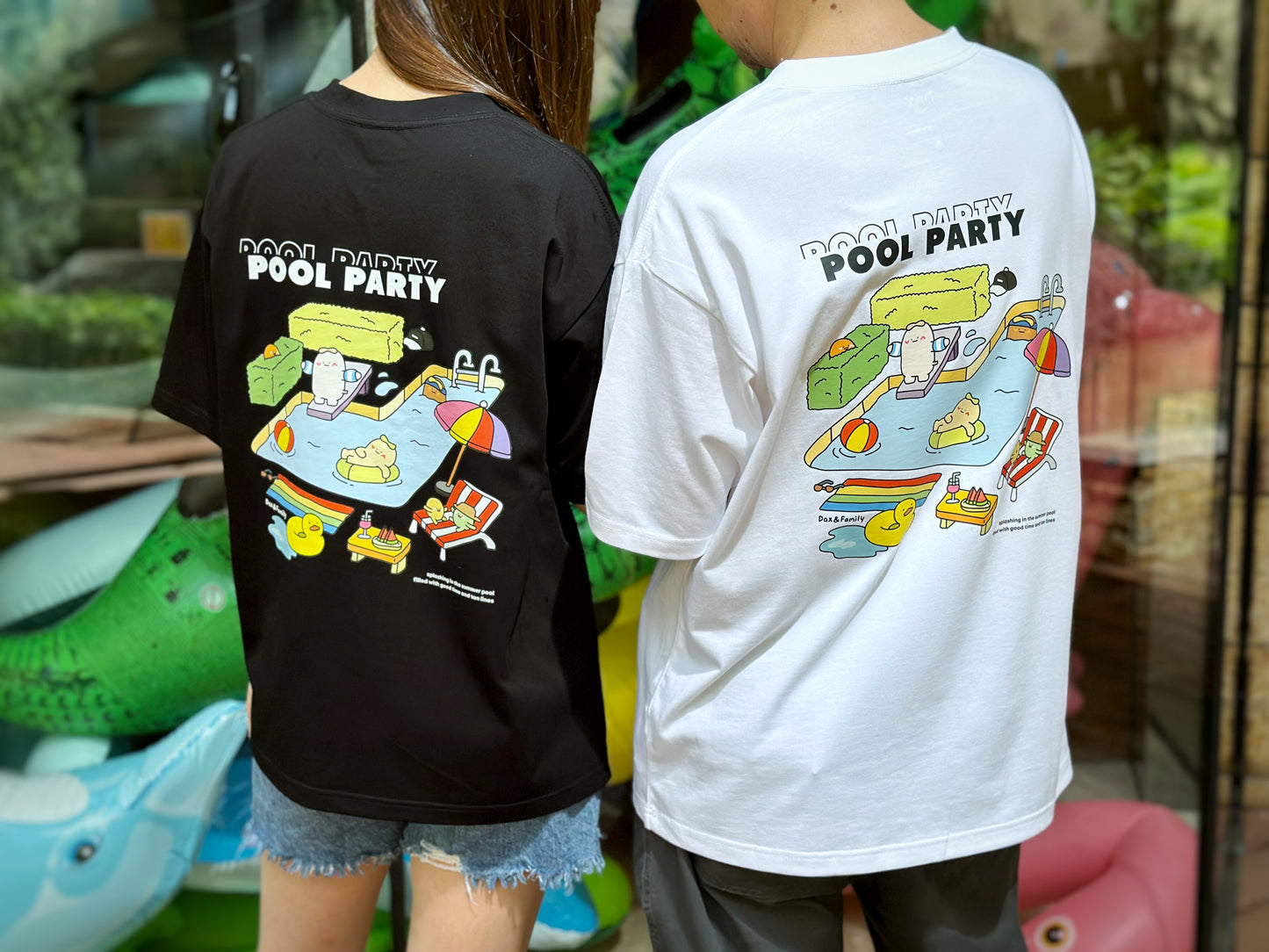 "Pool Party" Oversized Tee