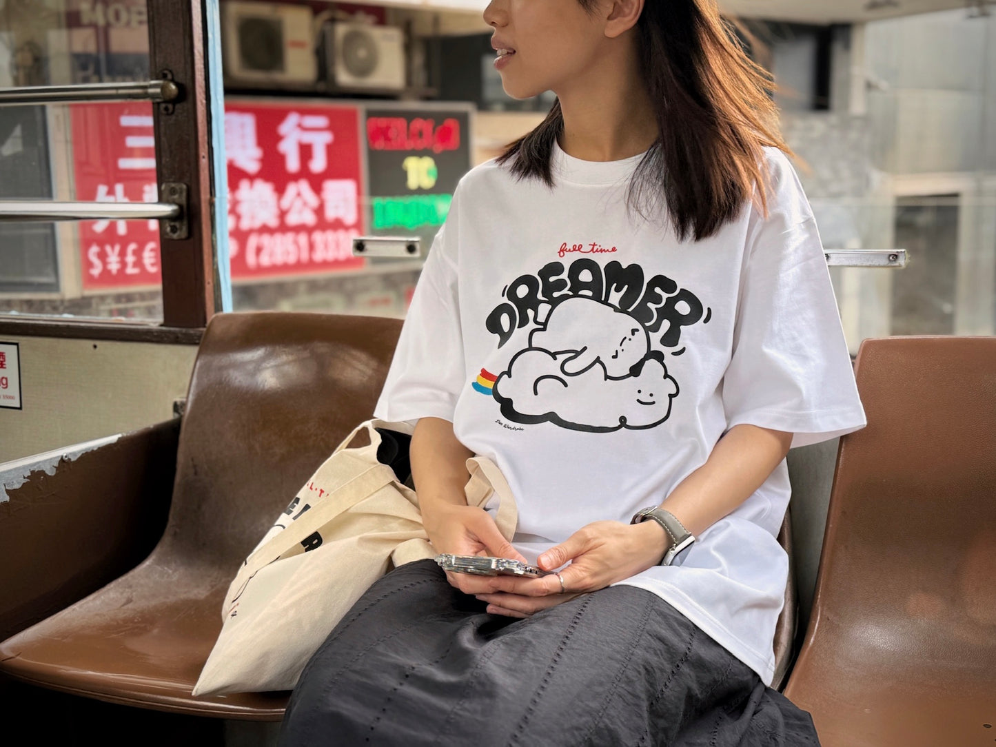 "Full-time Dreamer" Oversized Tee