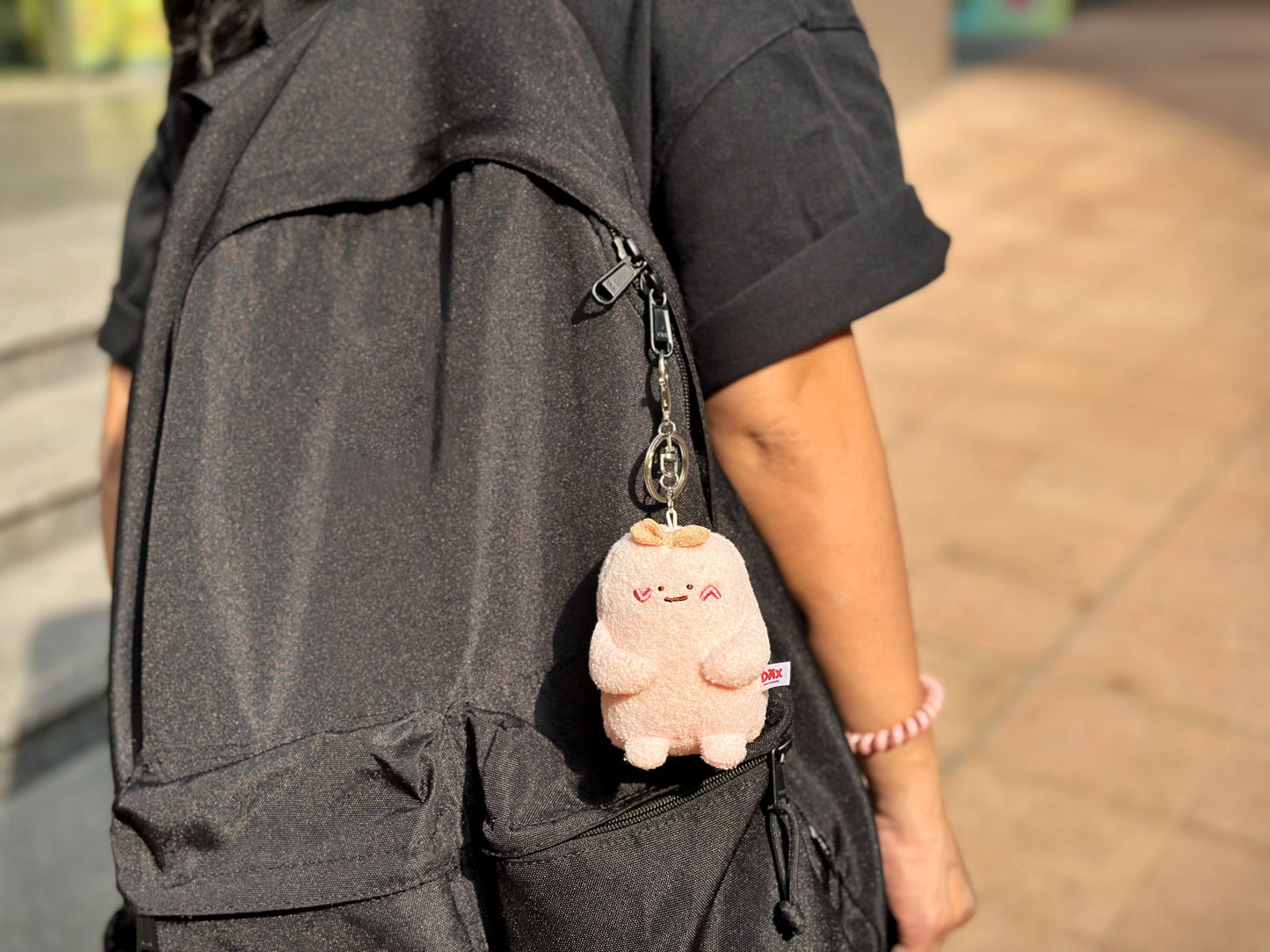 "Always Side by Side" Magnetic Plush Keyring