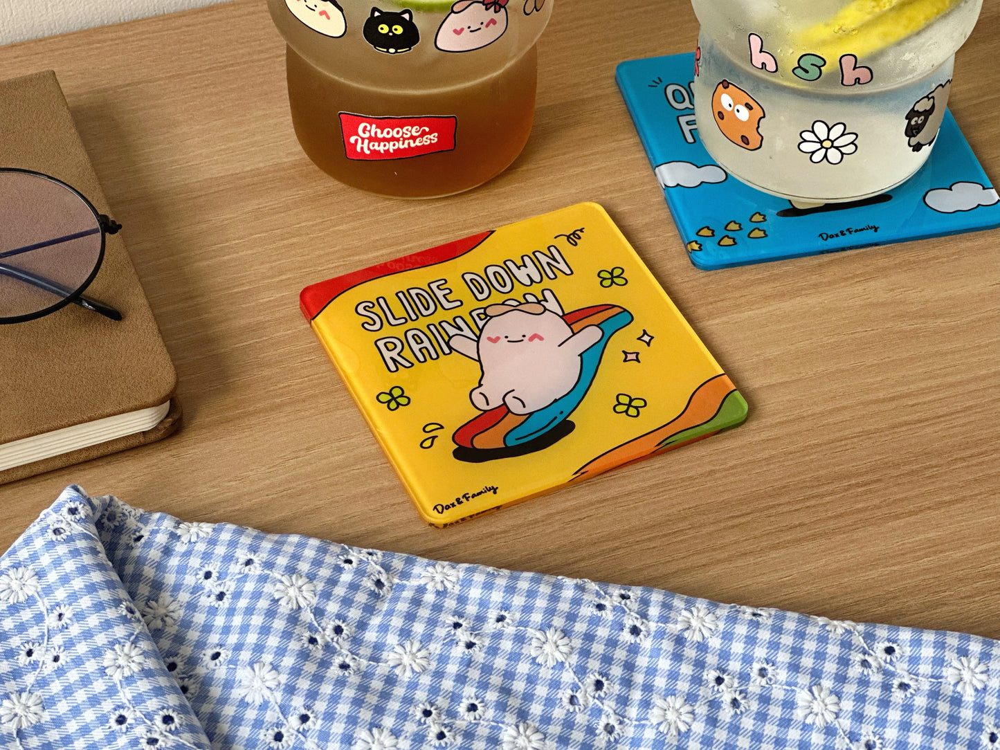"Slide Down Rainbow" Coaster
