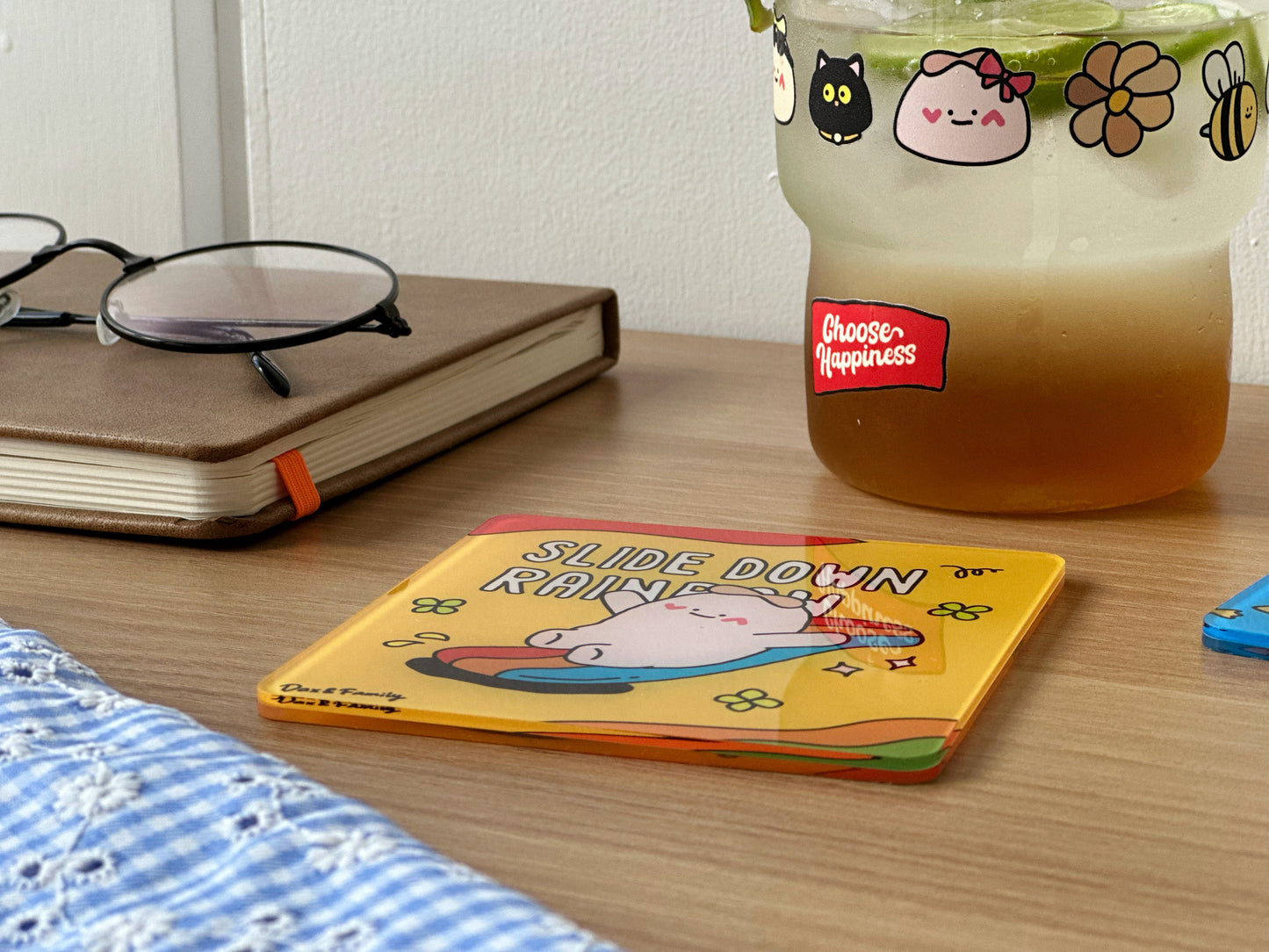 "Slide Down Rainbow" Coaster