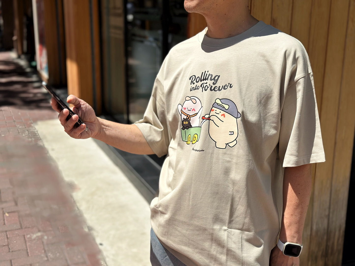 "Rolling into Forever" Oversized Tee