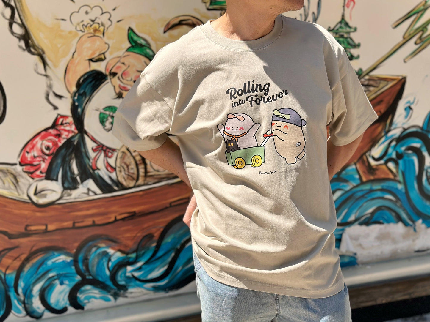 "Rolling into Forever" Oversized Tee