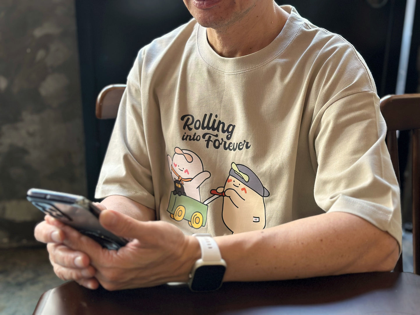"Rolling into Forever" Oversized Tee