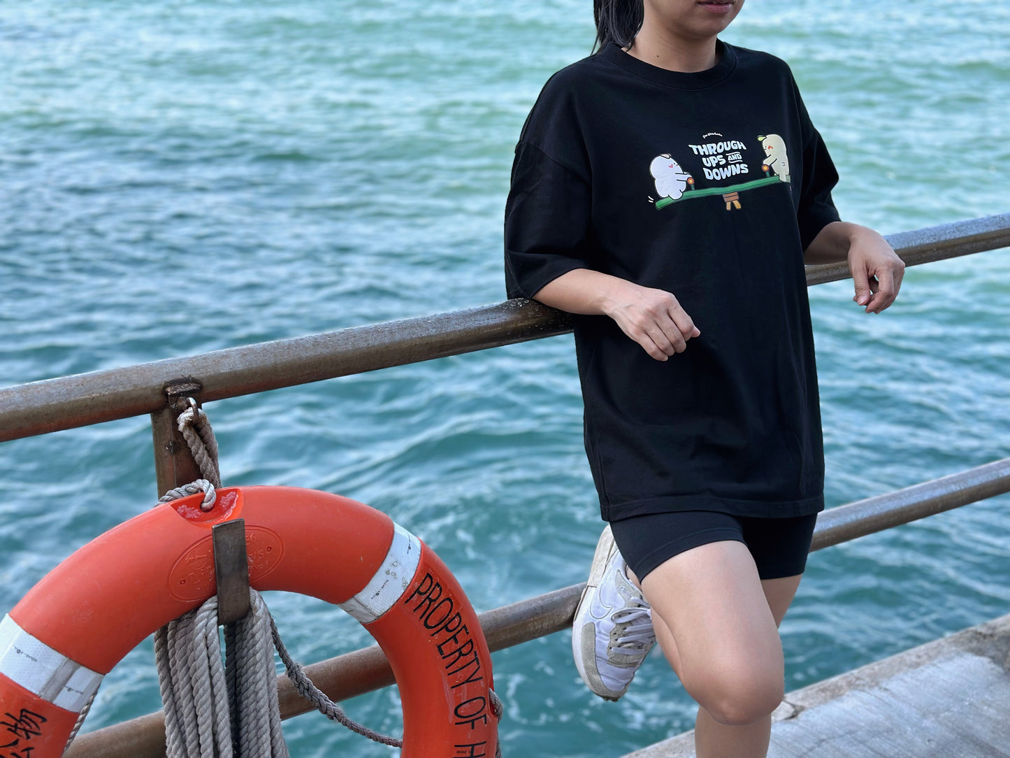 "Ups & Downs" Oversized Tee