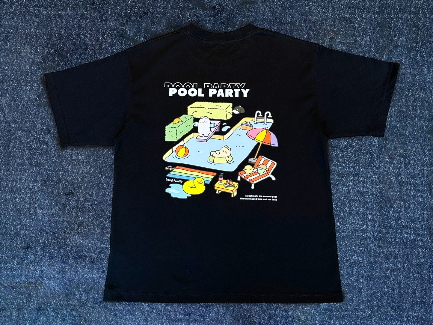 "Pool Party" Oversized Tee