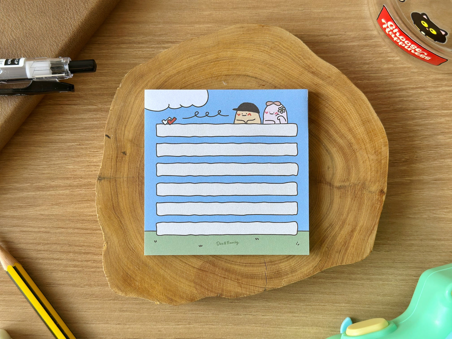 "Sunny Scribbles" Sticky Memo