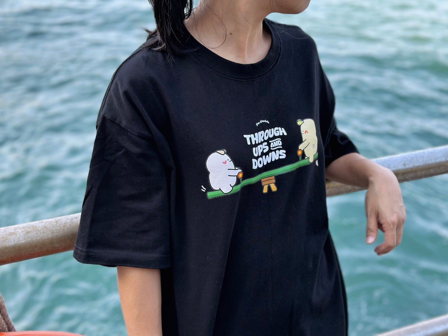 "Ups & Downs" Oversized Tee
