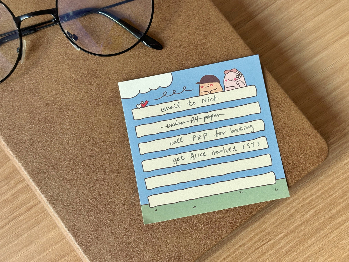 "Sunny Scribbles" Sticky Memo