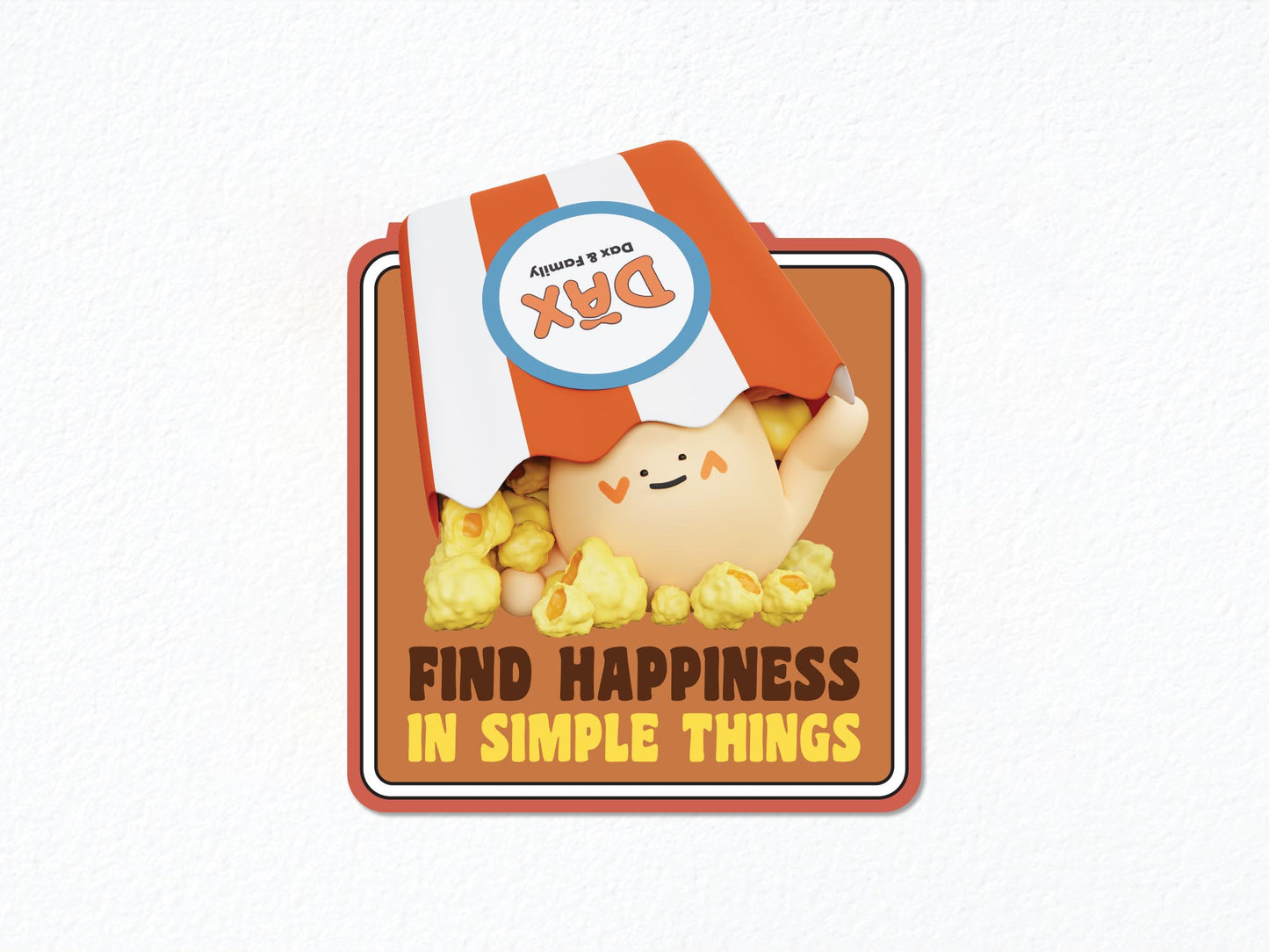 "Happiness is Simple" Sticker