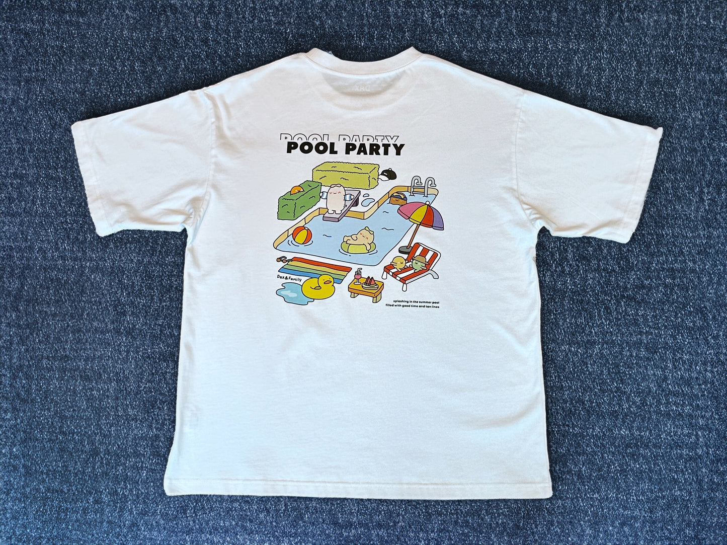 "Pool Party" Oversized Tee