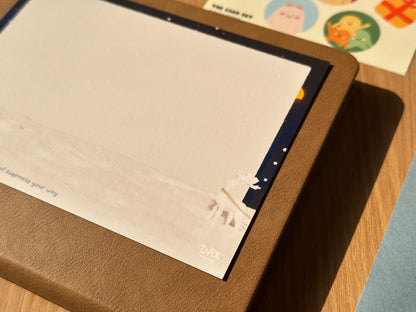 "Riding on Dax’s Sleigh" Card