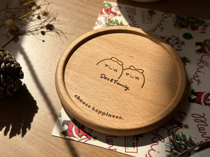 Choose Happiness 木杯墊