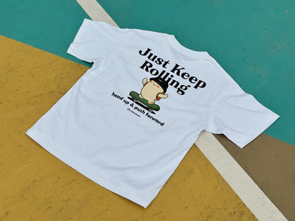 "Keep Rolling" Oversized Tee