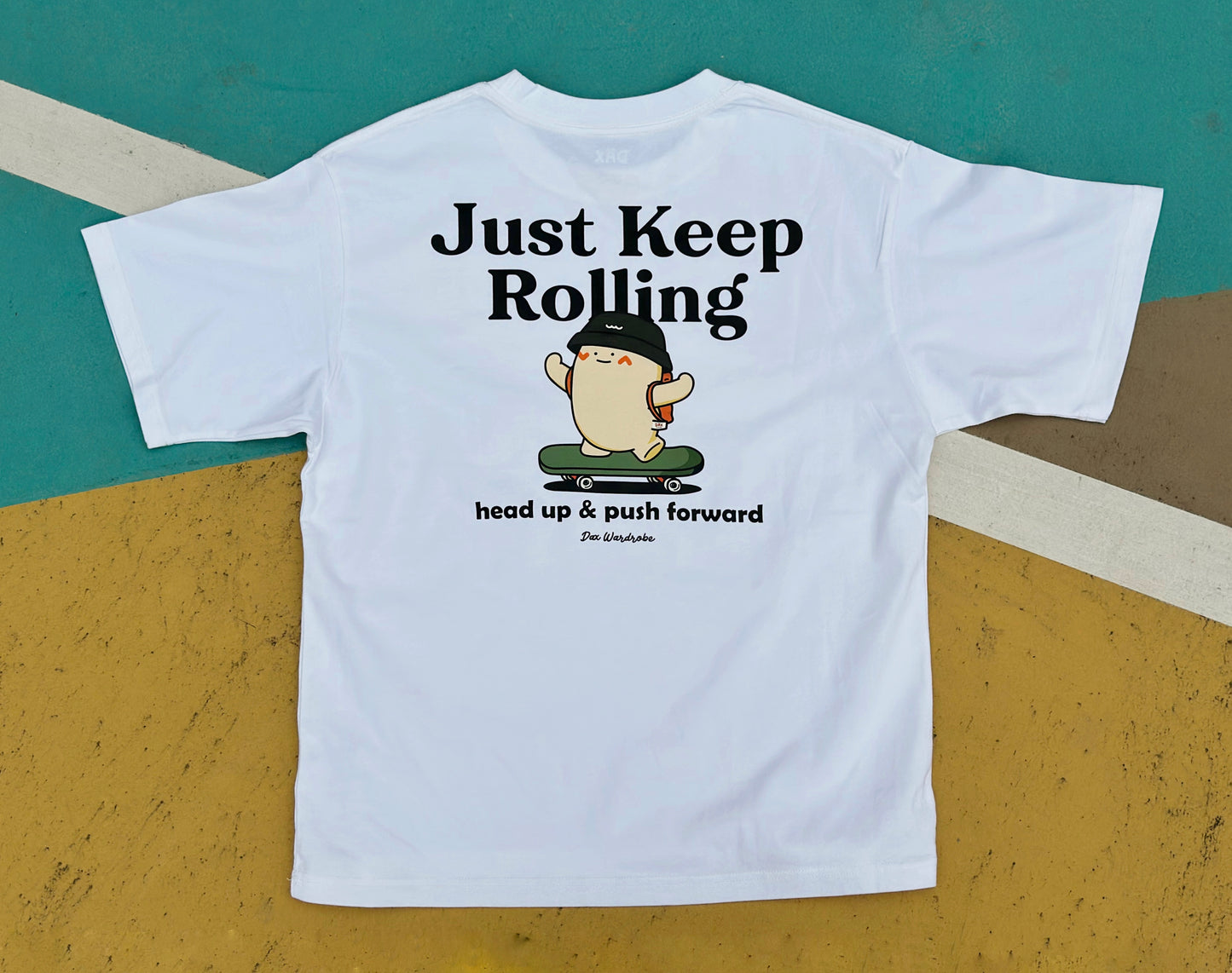 "Keep Rolling" Oversized Tee