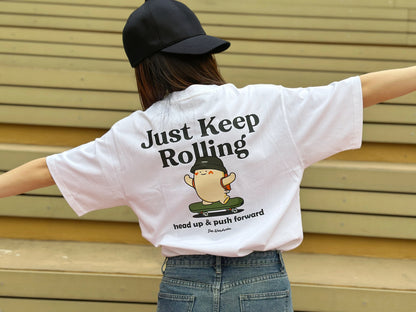 "Keep Rolling" Oversized Tee