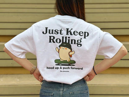 "Keep Rolling" Oversized Tee