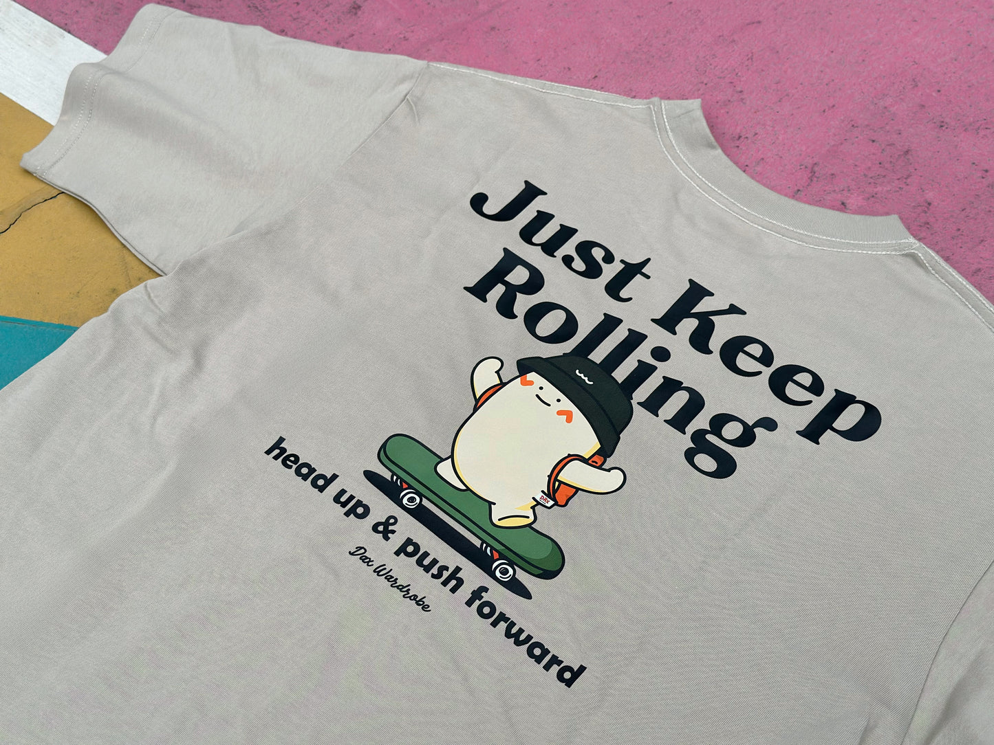 "Keep Rolling" Oversized Tee