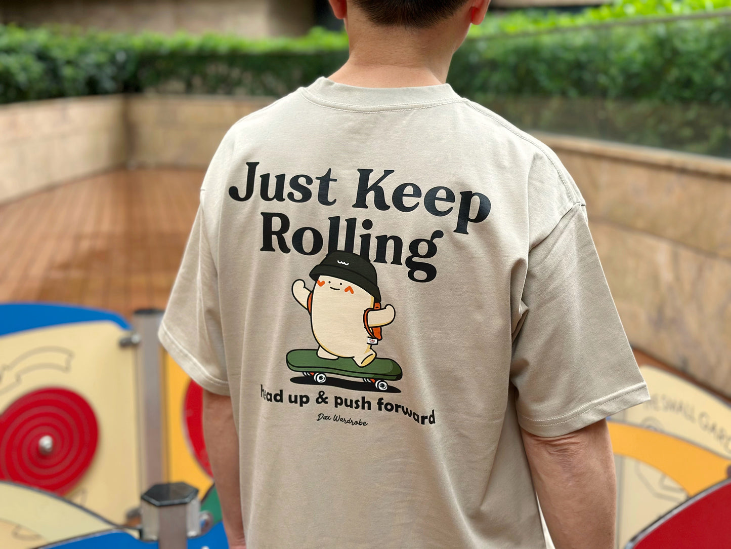 "Keep Rolling" Oversized Tee