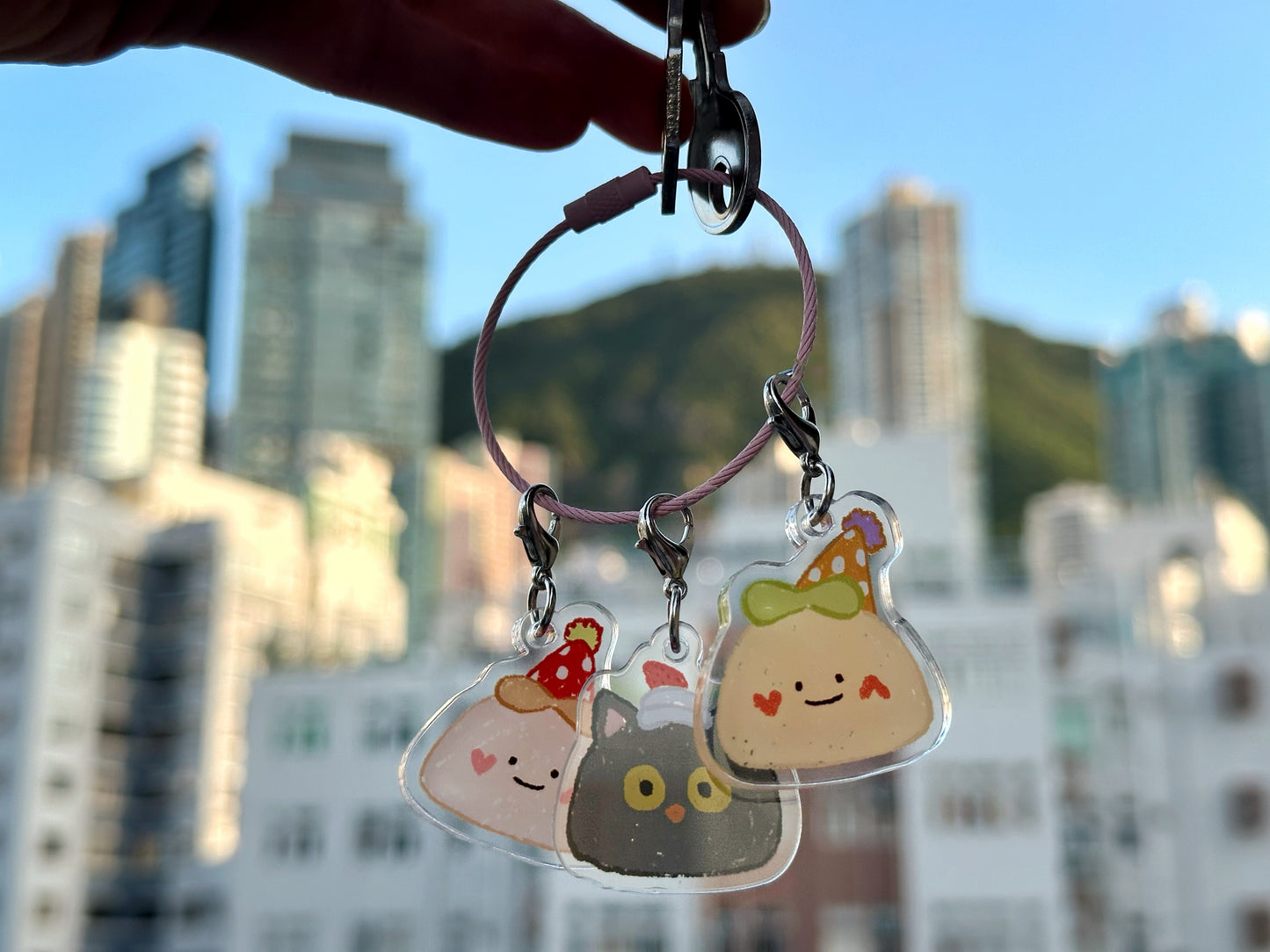 一起派對鑰匙扣