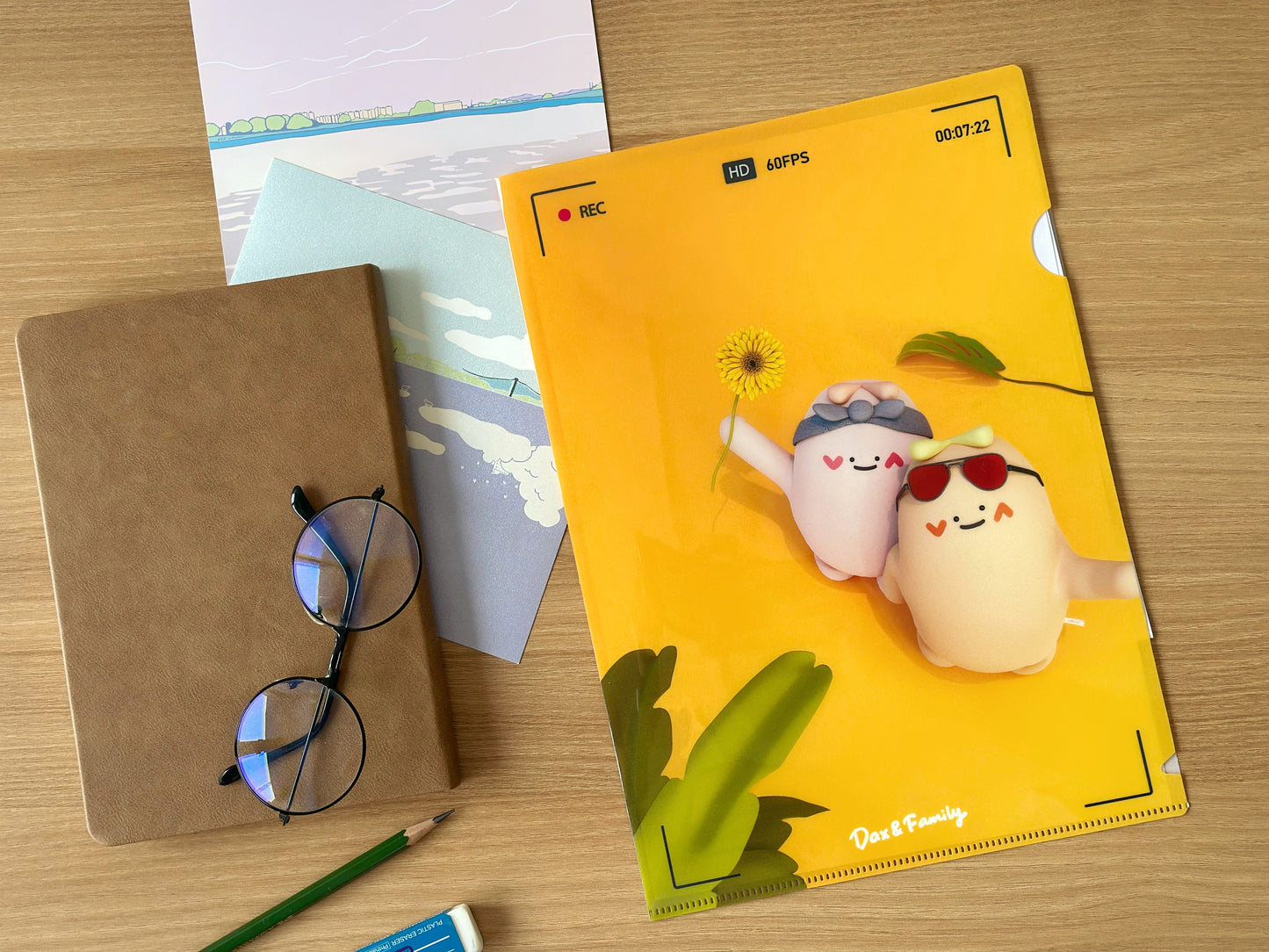 "Shine Bright" Plastic Folder