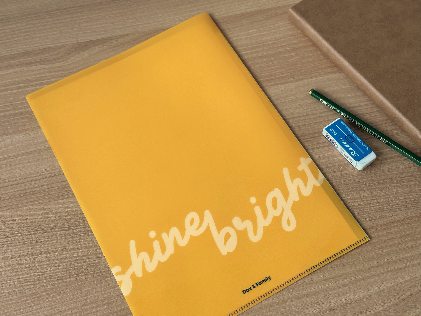 "Shine Bright" Plastic Folder