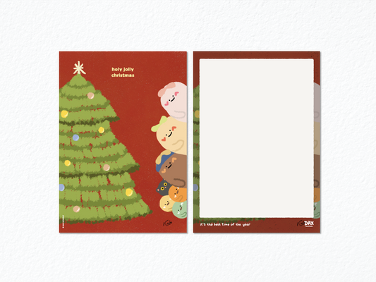 Peekaboo 聖誕樹卡