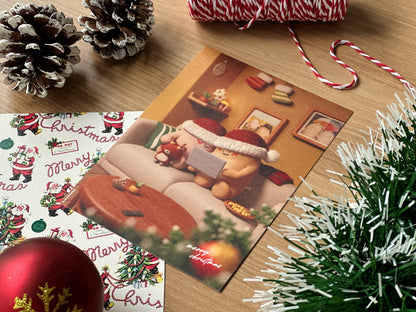 "Cozy Christmas" Postcard