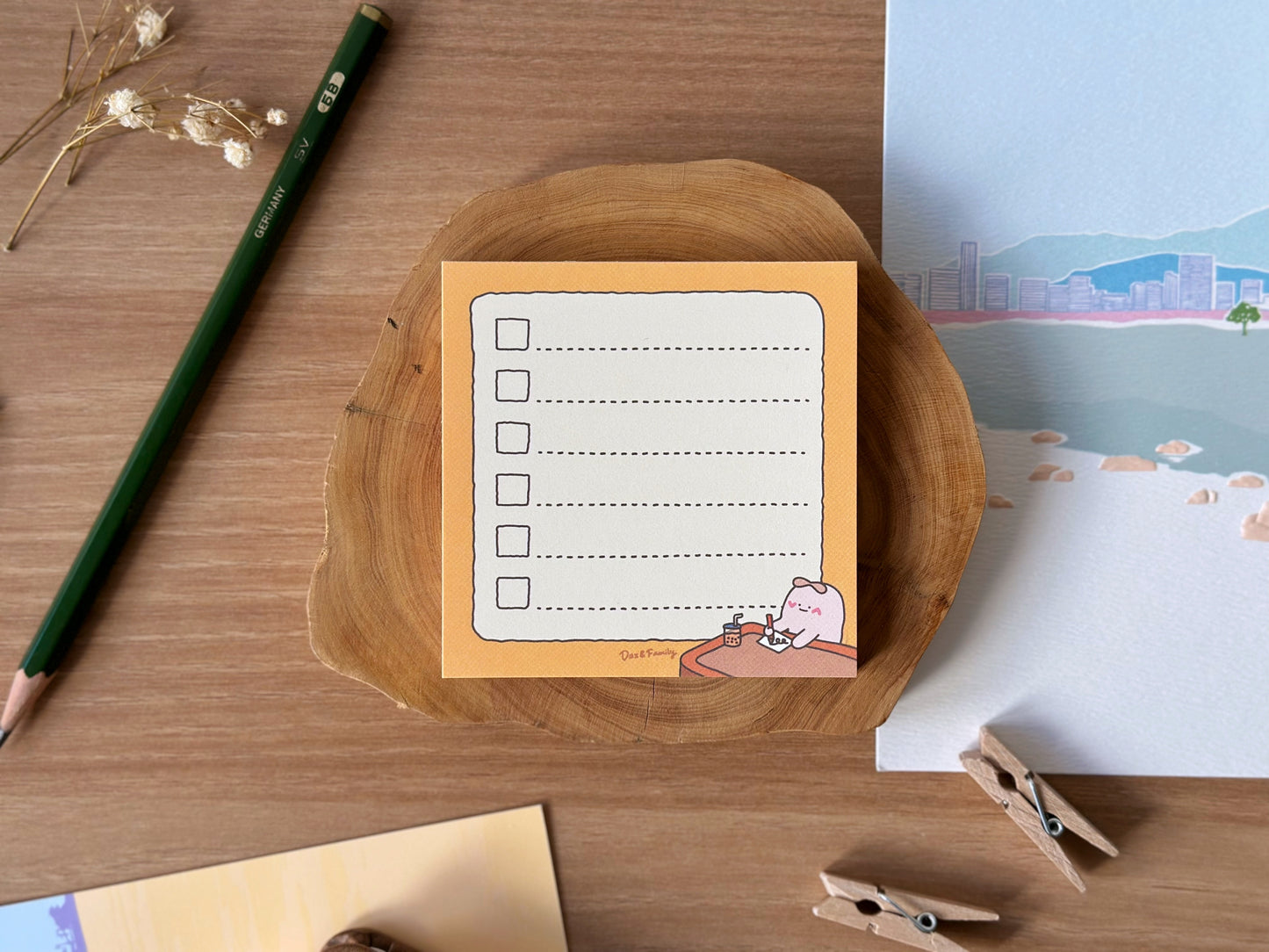 "Sunny Scribbles" Non-Sticky Memo