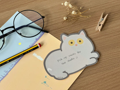 "Pepper the Cat" Non-Sticky Memo