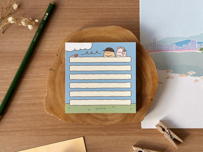 "Sunny Scribbles" Non-Sticky Memo