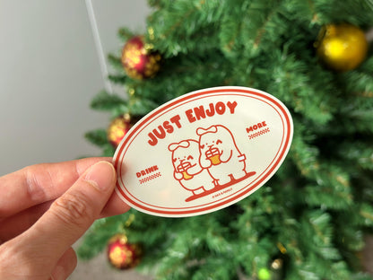 "Drink More Juice Club" Sticker