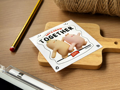 “Let’s Grow Together" Sticker