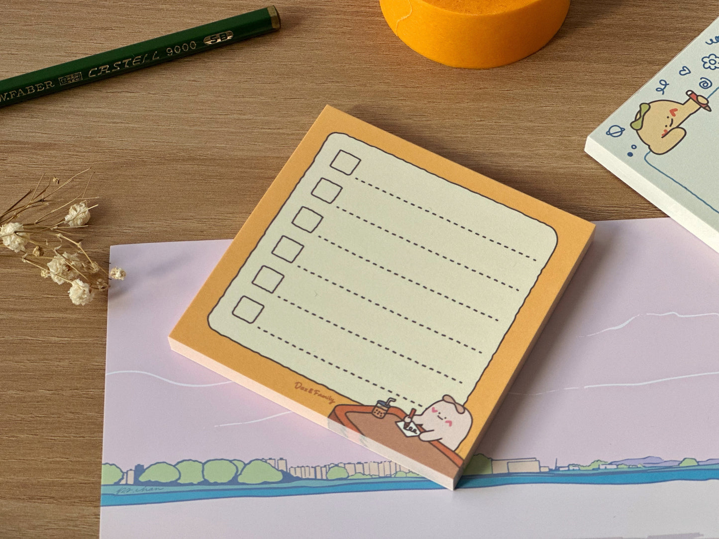 "Sunny Scribbles" Non-Sticky Memo