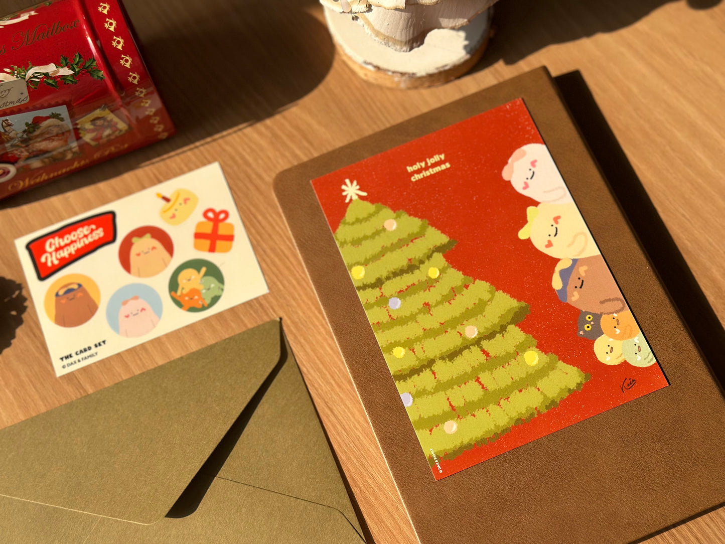 Peekaboo 聖誕樹卡