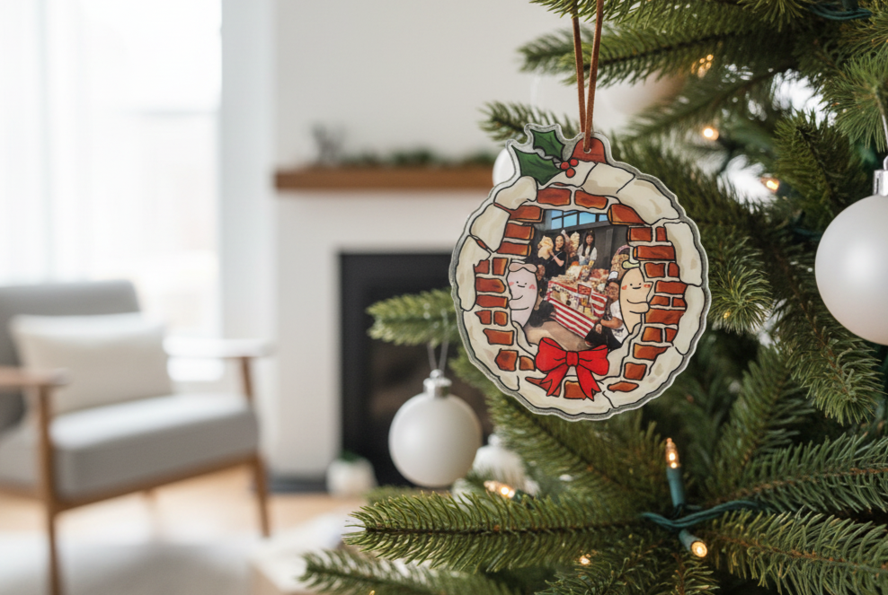 Festive Frame Christmas Ornament