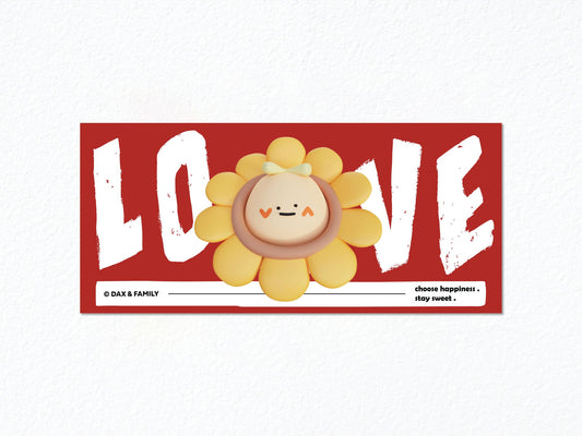 “L-O-V-E Dax” Sticker